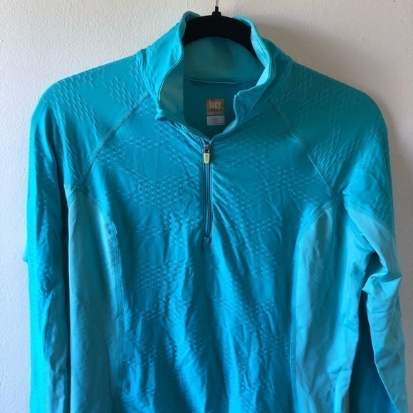 Lucy Blue Aqua Tech Sweater M - Picture 2 of 11